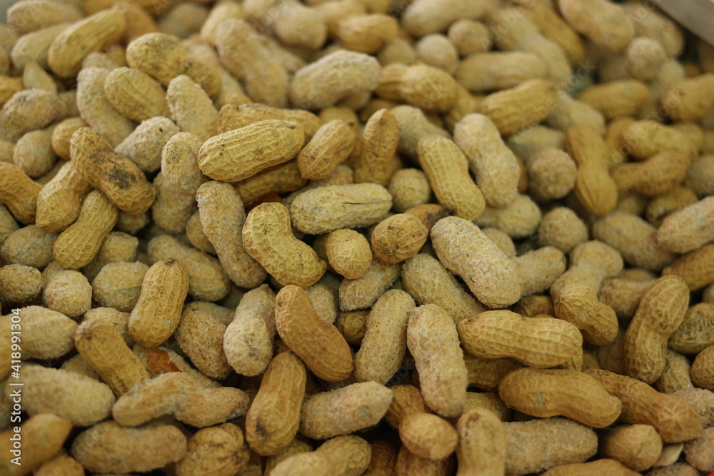 Heap of peanuts in shells close up. Peanuts background. Food concept. Heap of peanuts in shells close up. Peanuts background. Food concept.