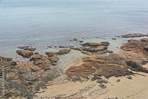 Canvas Print Rock coast of Howth, Ireland