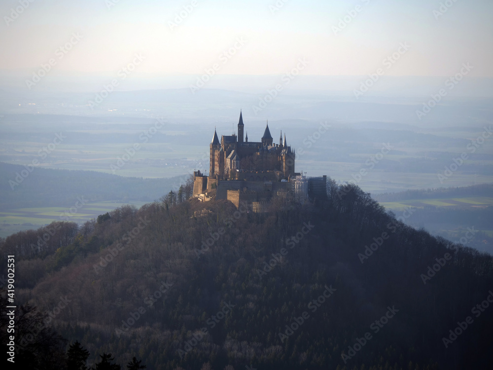 Hechingen, Deutschland: Blick auf Burg Hohenzollern