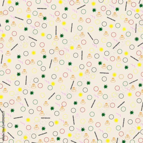 Fototapeta Naklejka Na Ścianę i Meble -  Colorful geometric background. Modern abstract background with geometric circles and lines. 