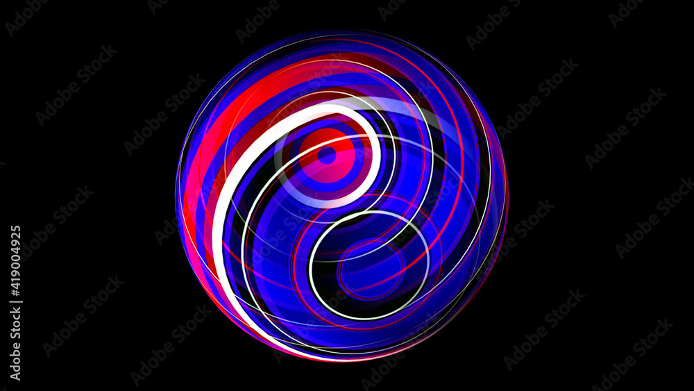 3D illustration of Colorful sphere 3D illustration of Colorful sphere