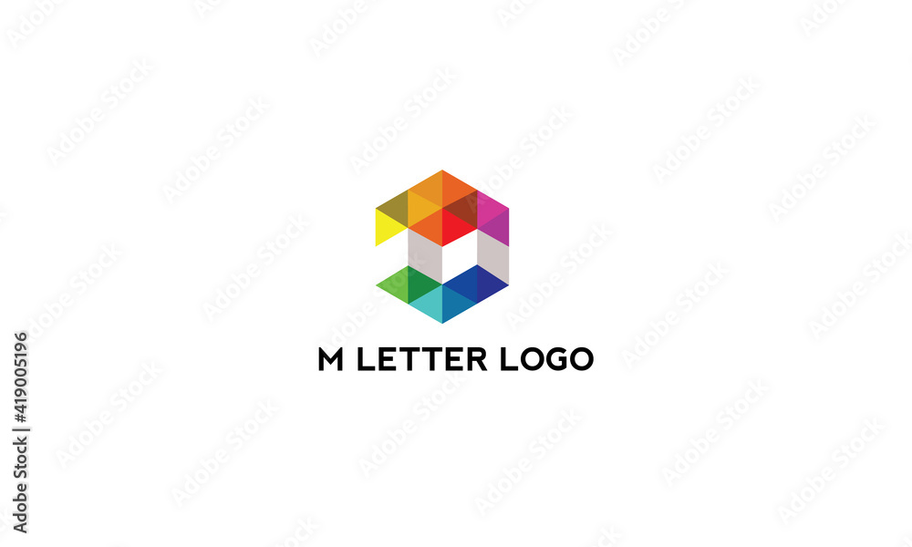 Premium M letter logo Design template