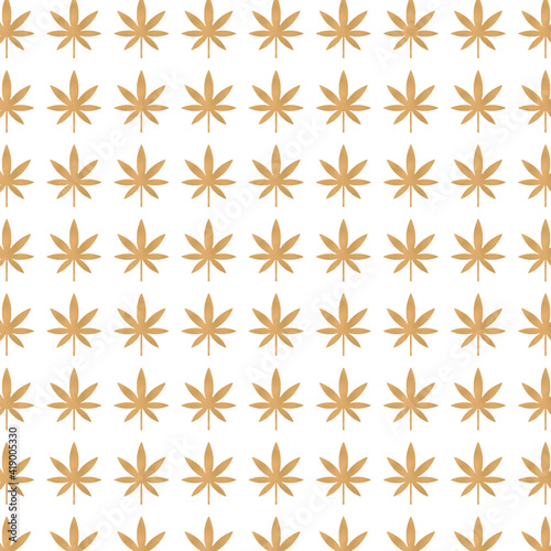  Bright memphis style background.Marijuana design element seamless for fabric illustration
