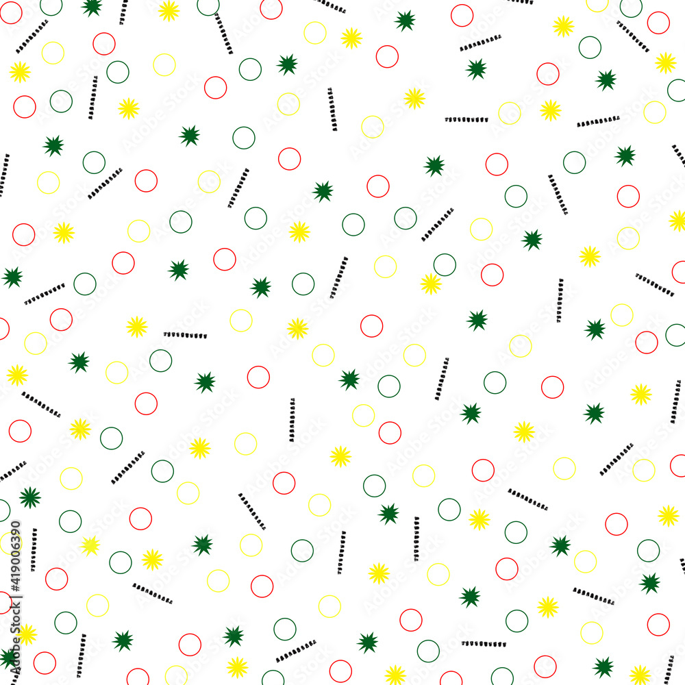 Colorful geometric background. Modern abstract background with geometric circles and lines. 