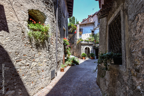 Tremosine del Garda,the best village
on Garda Lake in Italy, summer days on holidays.