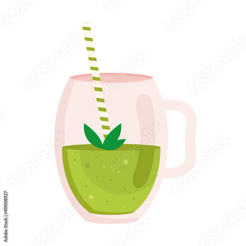 fresh smoothie green healthy drink