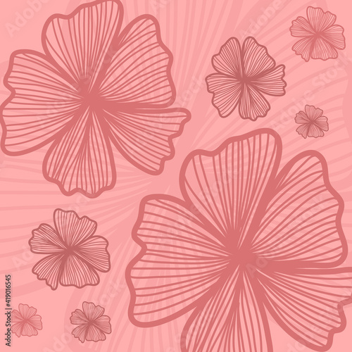 flower background pattern illustration vector 