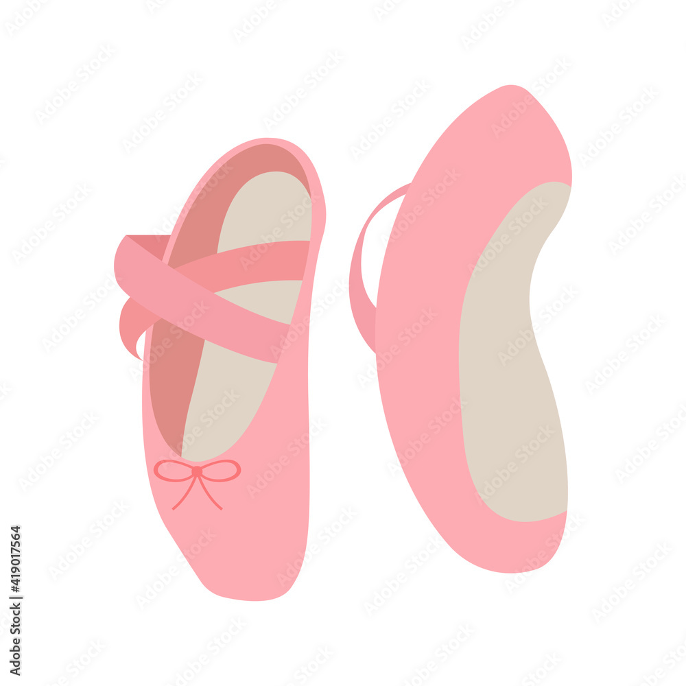 Ballet shoes vector emoji pointe shoes Stock Vector | Adobe Stock