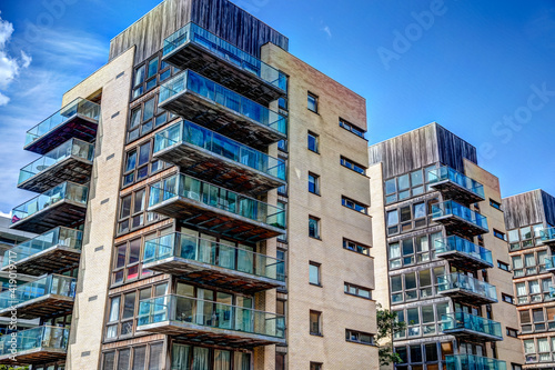 Photography The skyline of Dublin Ireland along the River Liffey