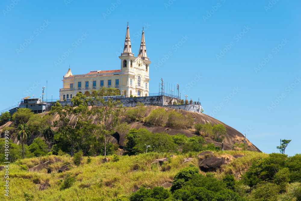 Penha Church on Top of the Mountain in Rio de Janeiro, Brazil