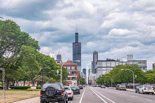 Canvas Print Willis Tower Eastward View Chicago, Illinois