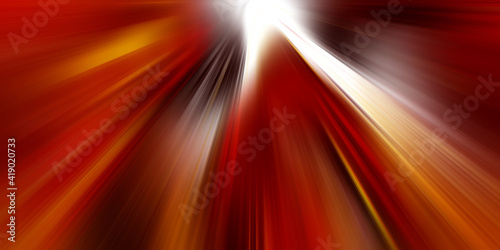  Abstract summer background. Shiny hot sun lights horizontal banner illustration with red and black vibrant color tones 
