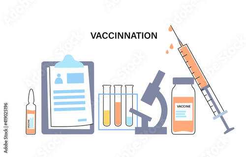 Global vaccination concept