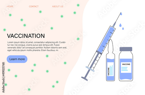 Global vaccination concept