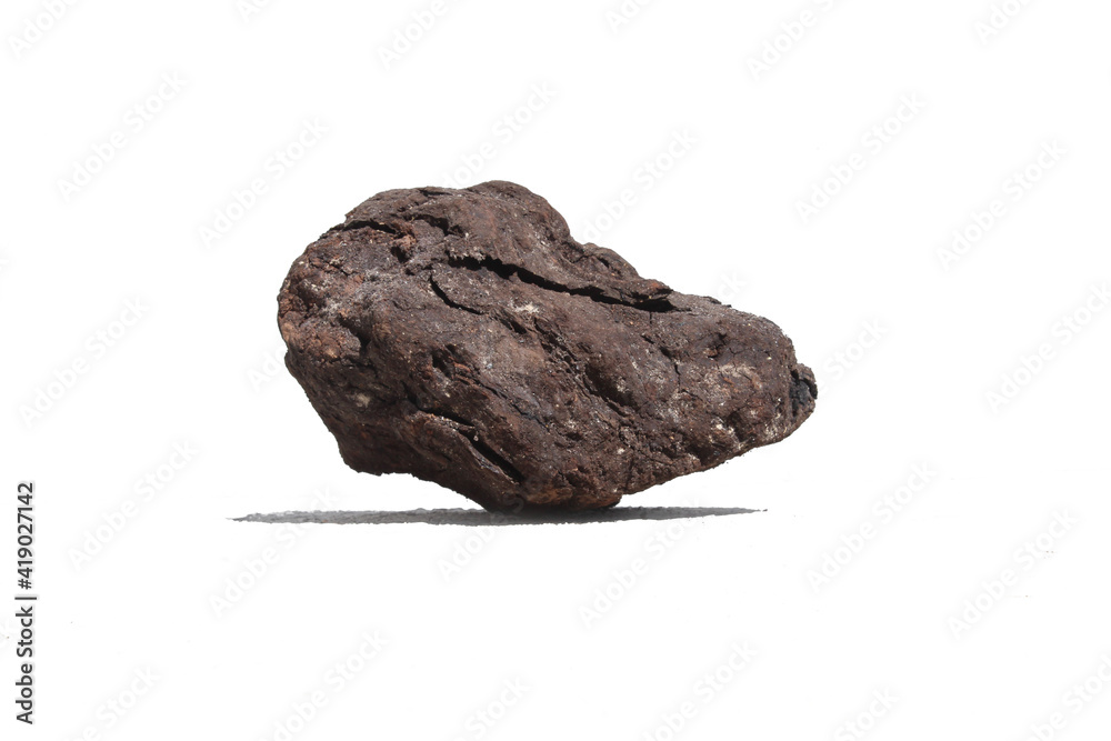 Single piece of coal isolated on white background. Natural organic charcoal Single piece of coal isolated on white background. Natural organic charcoal