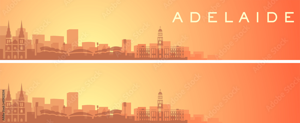 Adelaide Beautiful Skyline Scenery Banner
