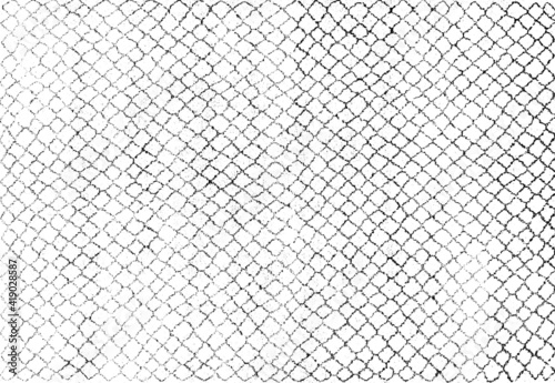 Rough, irregular texture composed of monochrome geometric elements. Overlay distressed grunge background. Abstract vector illustration. Isolated on white background. EPS10