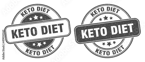 keto diet stamp. keto diet label. round grunge sign