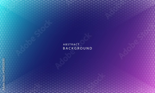 Dynamic trendy simple color gradient abstract background with hexagon texture effects. Vector Illustration