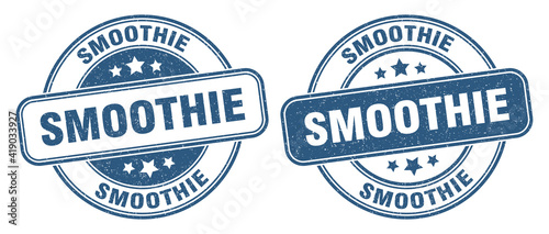 smoothie stamp. smoothie label. round grunge sign