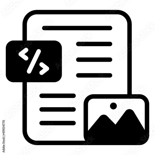 
Mockup in solid style icon 

