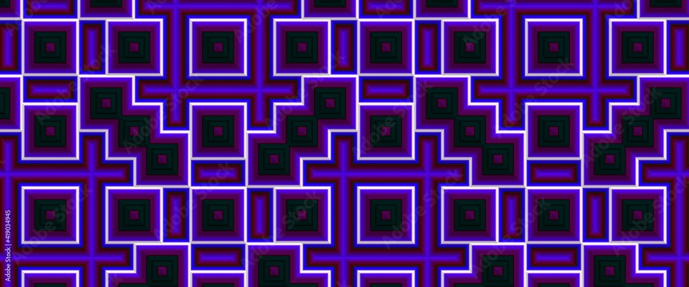 Ornament with repetitive geometric patterns with a gradient. abstract background. 