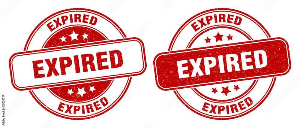 expired stamp. expired label. round grunge sign expired stamp. expired label. round grunge sign