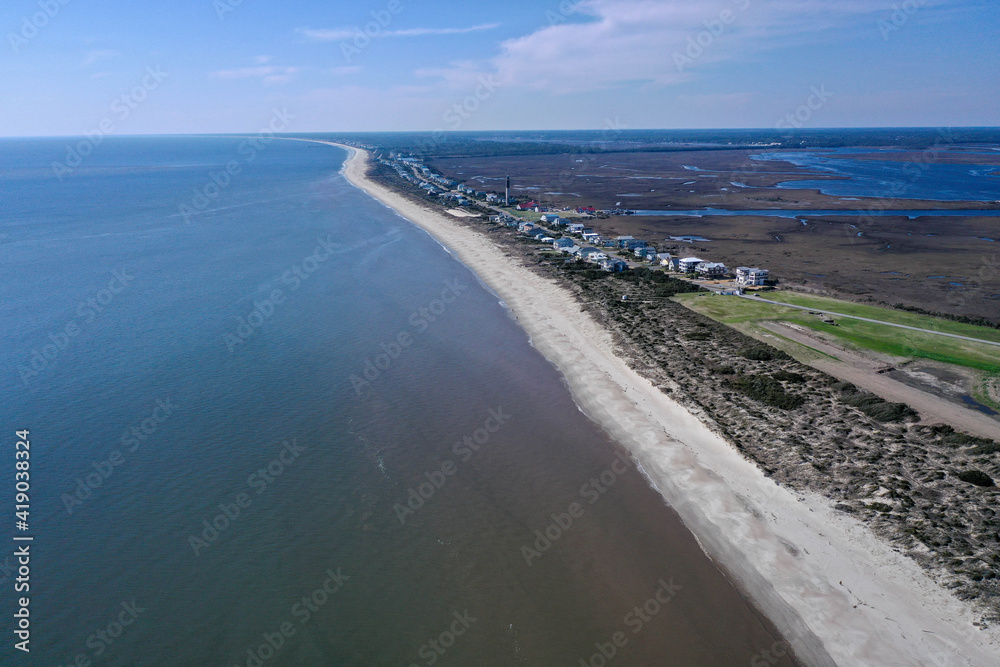 Aerial view of Caswell Beach