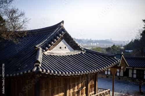 한국의 전통집이 있는 풍경 Scenery with Korean traditional houses