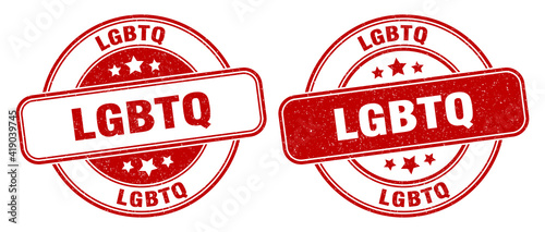 lgbtq stamp. lgbtq label. round grunge sign
