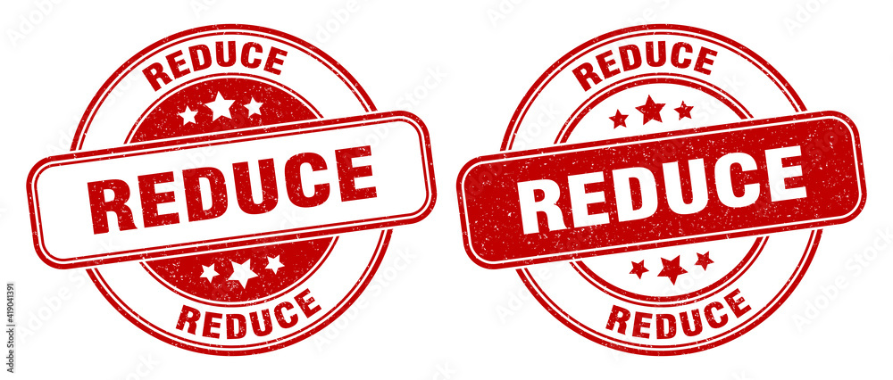 reduce stamp. reduce label. round grunge sign reduce stamp. reduce label. round grunge sign