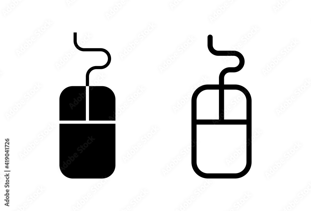 Mouse icon set. click icon vector. pointer icon vector. Mouse icon set. click icon vector. pointer icon vector.