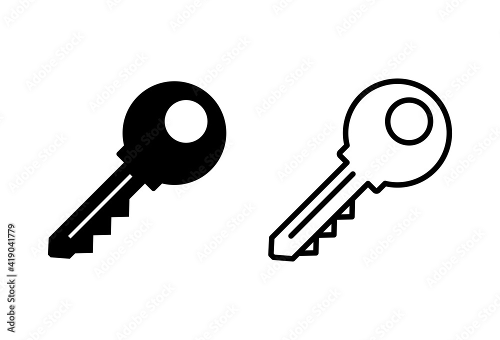 Key icon set. Key vector icon. Key symbol Key icon set. Key vector icon. Key symbol