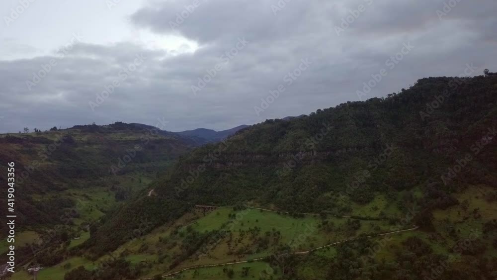 landscape in the paramos of sumapaz mountains and grassland landscape in the paramos of sumapaz mountains and grassland