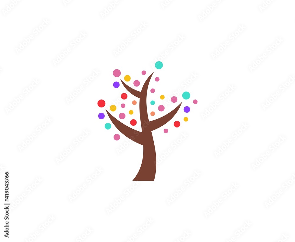 Naklejka Logo drzewa