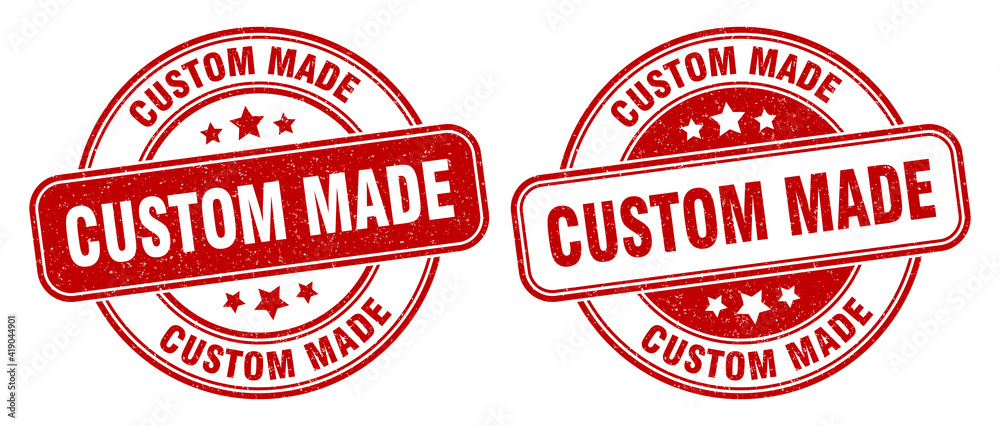 custom made stamp. custom made label. round grunge sign custom made stamp. custom made label. round grunge sign