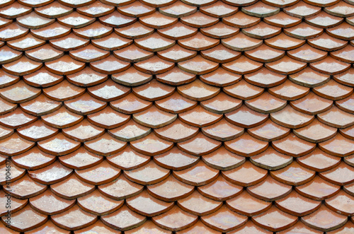 Brown Ceramic Kite Tiles for House Building.