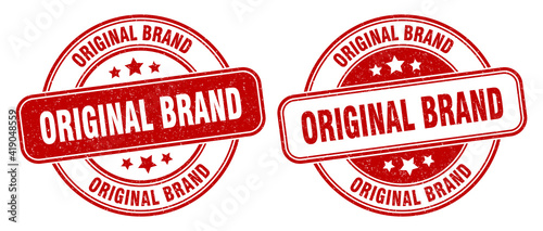 original brand stamp. original brand label. round grunge sign