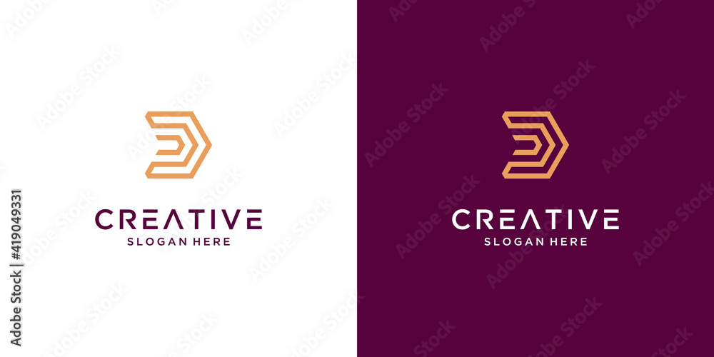 Premium letter D logo design inspiration Premium letter D logo design inspiration