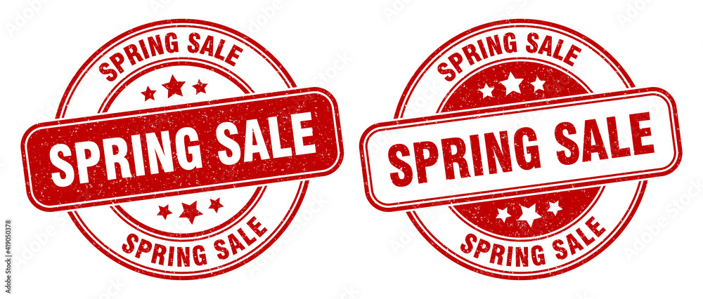 spring sale stamp. spring sale label. round grunge sign spring sale stamp. spring sale label. round grunge sign