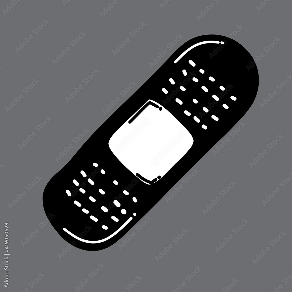 Plaster doodle vector icon. Drawing sketch illustration hand drawn line eps10 Plaster doodle vector icon. Drawing sketch illustration hand drawn line eps10