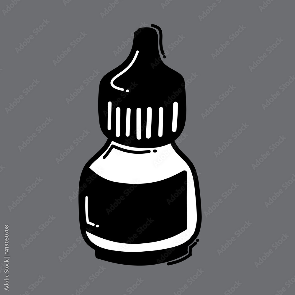 Medicine drops doodle vector icon. Drawing sketch illustration hand drawn line eps10 Medicine drops doodle vector icon. Drawing sketch illustration hand drawn line eps10