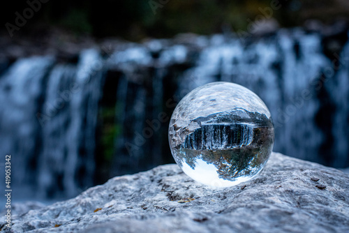 Fototapeta Naklejka Na Ścianę i Meble -  waterfall in globe