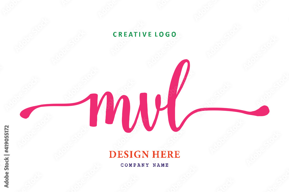 MVL lettering logo is simple, easy to understand and authoritative MVL lettering logo is simple, easy to understand and authoritative