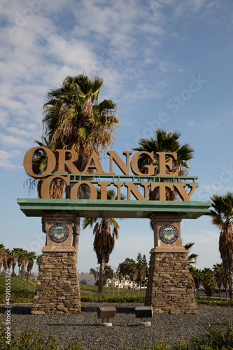 Orange County California Public Welcome Sign
