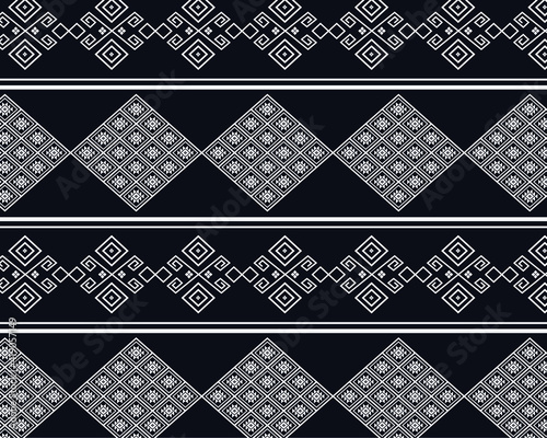 Oriental ethnic seamless traditional background pattern for carpet wallpaper clothing wrapping batik cloth embroidery style vector illustration