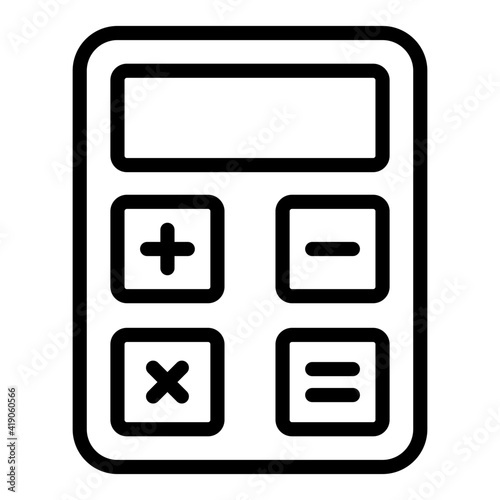 Modern style vector of calculator icon