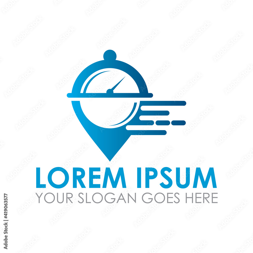 fast food vector , time is food logo fast food vector , time is food logo