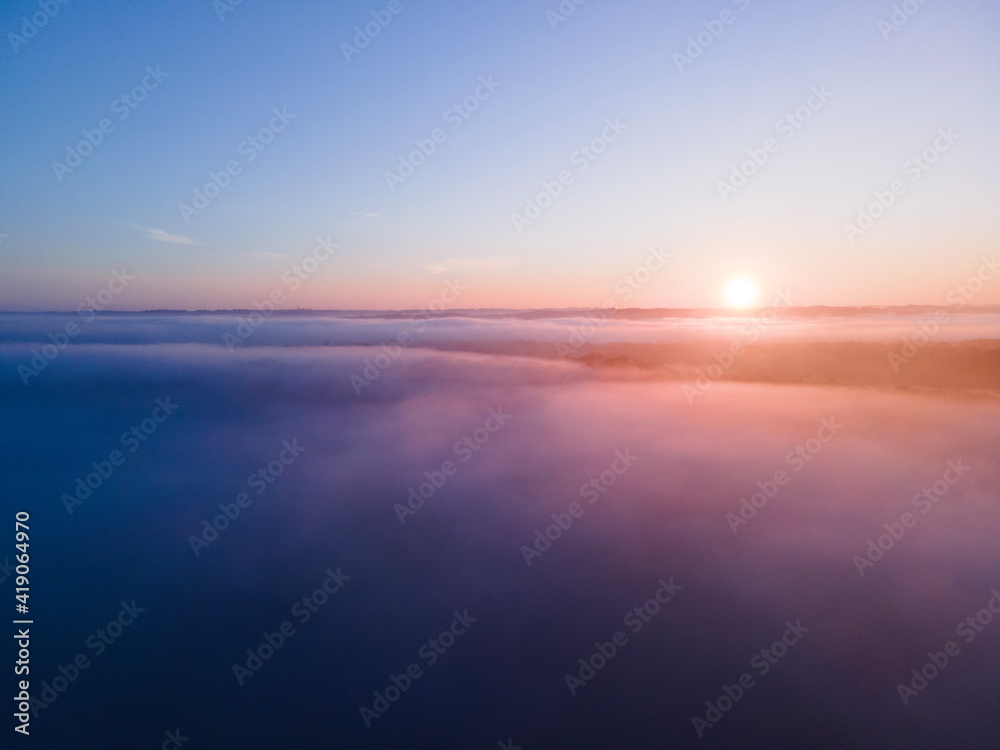sunrise over the cloud