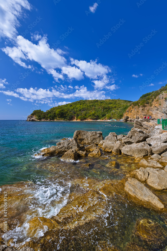Fototapeta premium Beach at Budva Montenegro